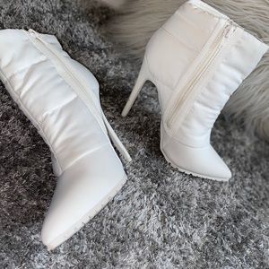 Chic White Ankle Boots